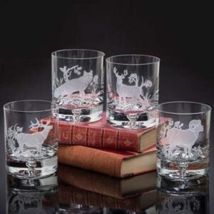 AMERICAN WILDLIFE BUCK, ELK, RAM & FOX DOF SET/4