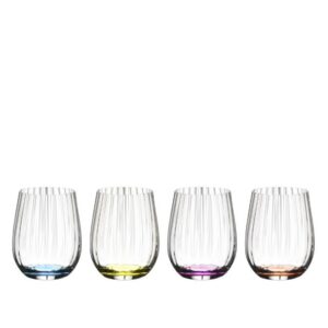 CRYSTAL OF AMERICA HAPPY O WINE TUMBLER SET/4