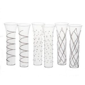 ABIGAILS CHAMPAGNE SILVER STEMLESS SET/6