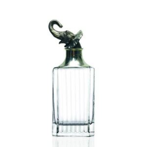 IN VINO VERITAS ELEPHANT CLASSIC WHISKEY DECANTER
