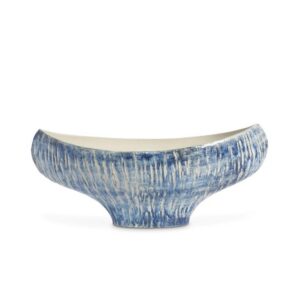 PARK HILL COLLECTIONS NAZARE PORCELAIN BOAT BOWL