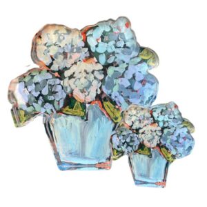 LAUREN DUNN BLUE HYDRANGEA BLOOM BITTY BLOCK