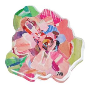 LAUREN DUNN PINK ZINNIA BOLD  BLOOM