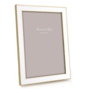 Addison Ross White Enamel & Gold Frame - 4 X 6"