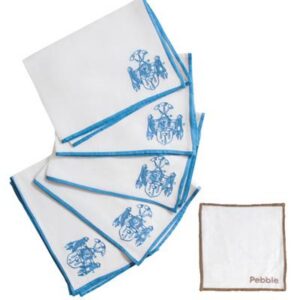COLOR EDGE MONOGRAMMED PEBBLE DINNER NAPKIN  24"