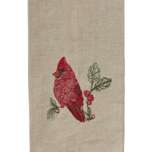 CORAL & TUSK RED CARDINAL TEA TOWEL