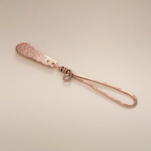 BEN AND LAEL COPPER BUTTER KNIFE WITH VINE HANDLE
