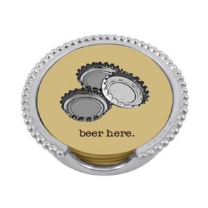 BEADED BEER COASTER SET