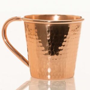 SERTODO COPPER HAMMERED COPPER MUG 12 OZ COPPER HANDLE