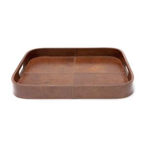 PIGEON AND POODLE BRISTOL TOBACCO LEATHER TRAY
