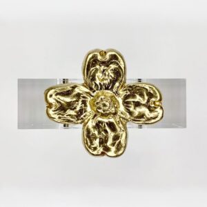 SOUTHERN TRIBUTE DOGWOOD NAP RING SET/4 CLEAR