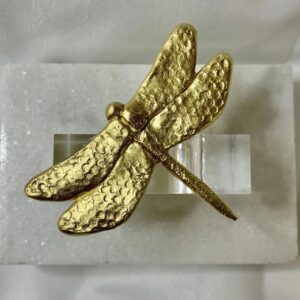 SOUTHERN TRIBUTE DRAGONFLY NAPKIN RING S/4 CLEAR