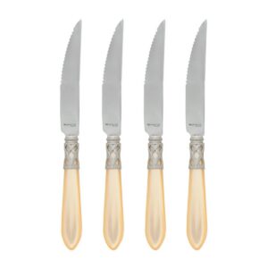 ALADDIN ANTIQUE IVORY STEAK KNIFE SET OF FOUR