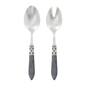 ALADDIN CHARCOAL ANTIQUE CUFF SALAD SERVING SET