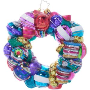 Christopher Radko Vintage Holiday Wreath Ornament